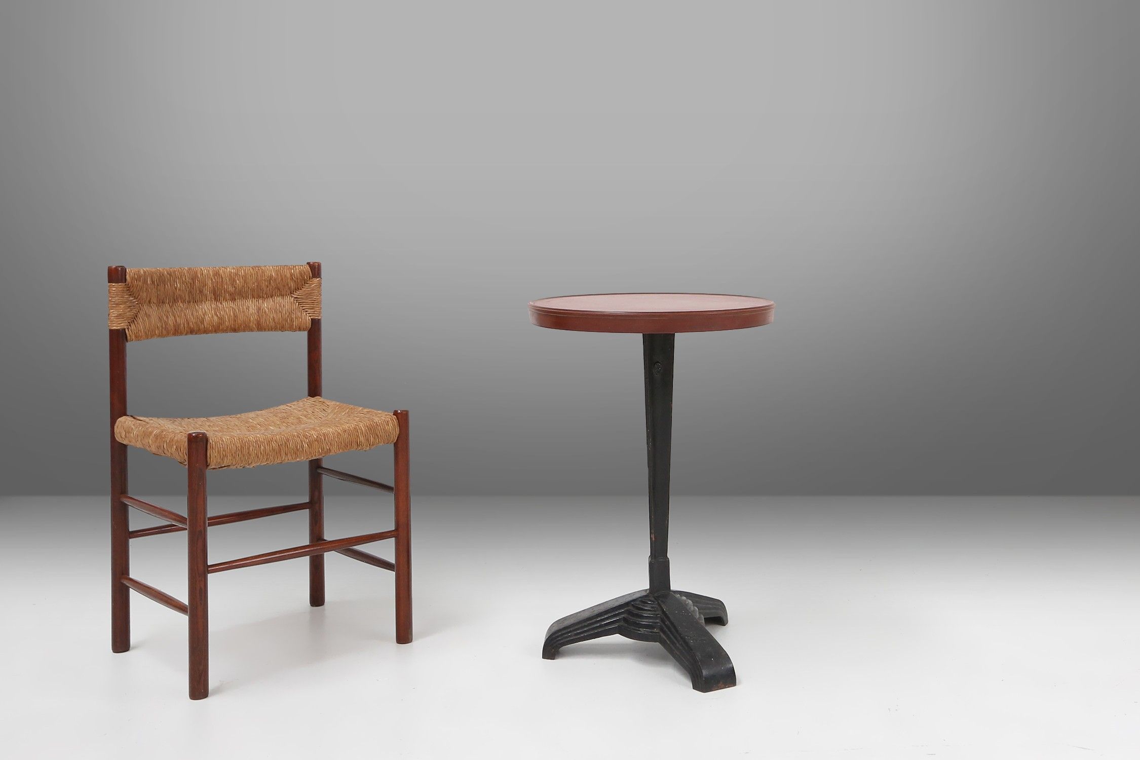 Rare Louis Vuitton cast iron bistro table with bakelite top, France ca. 1930thumbnail